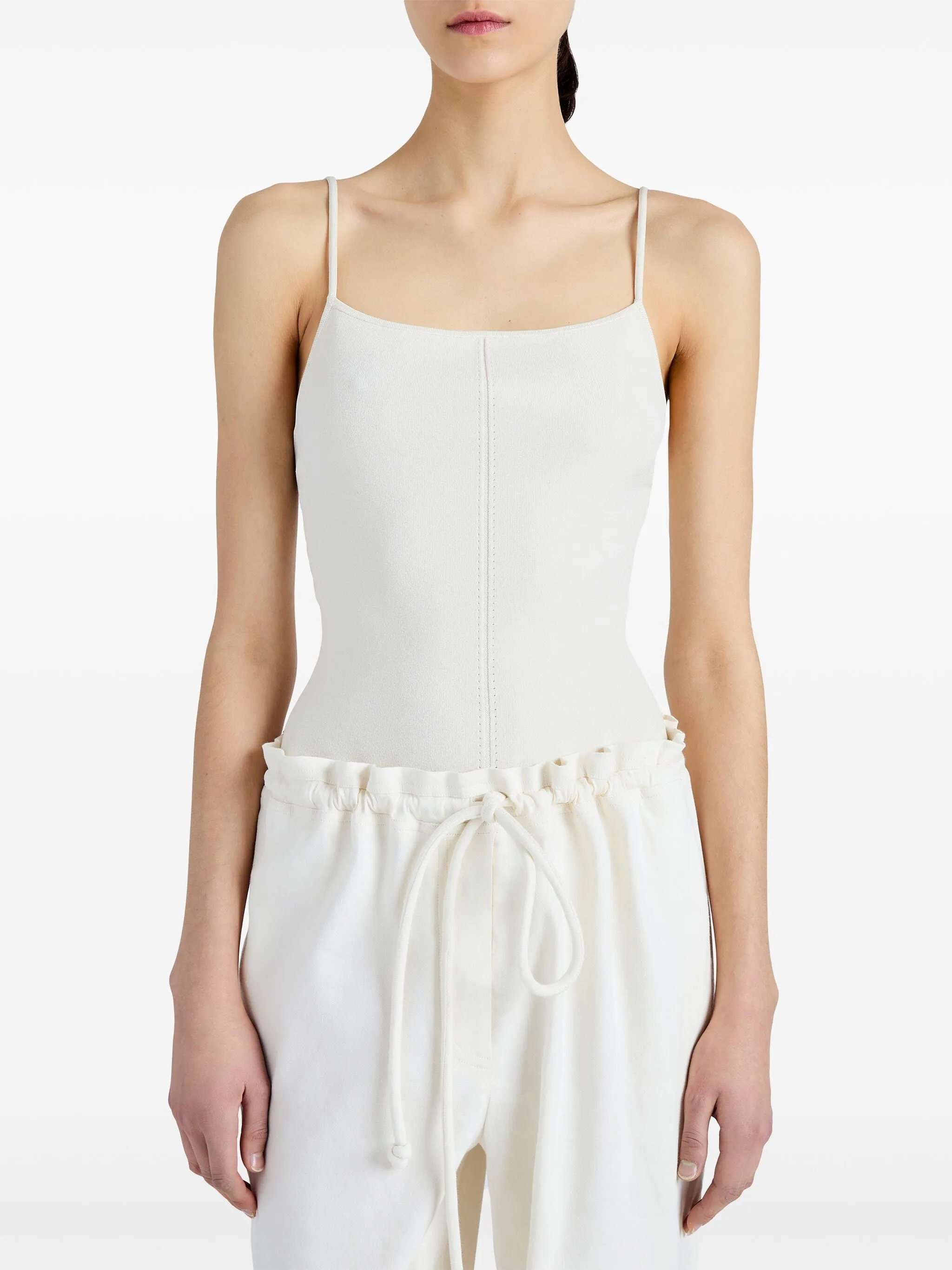 Serena Knit Bodysuit in Ivory