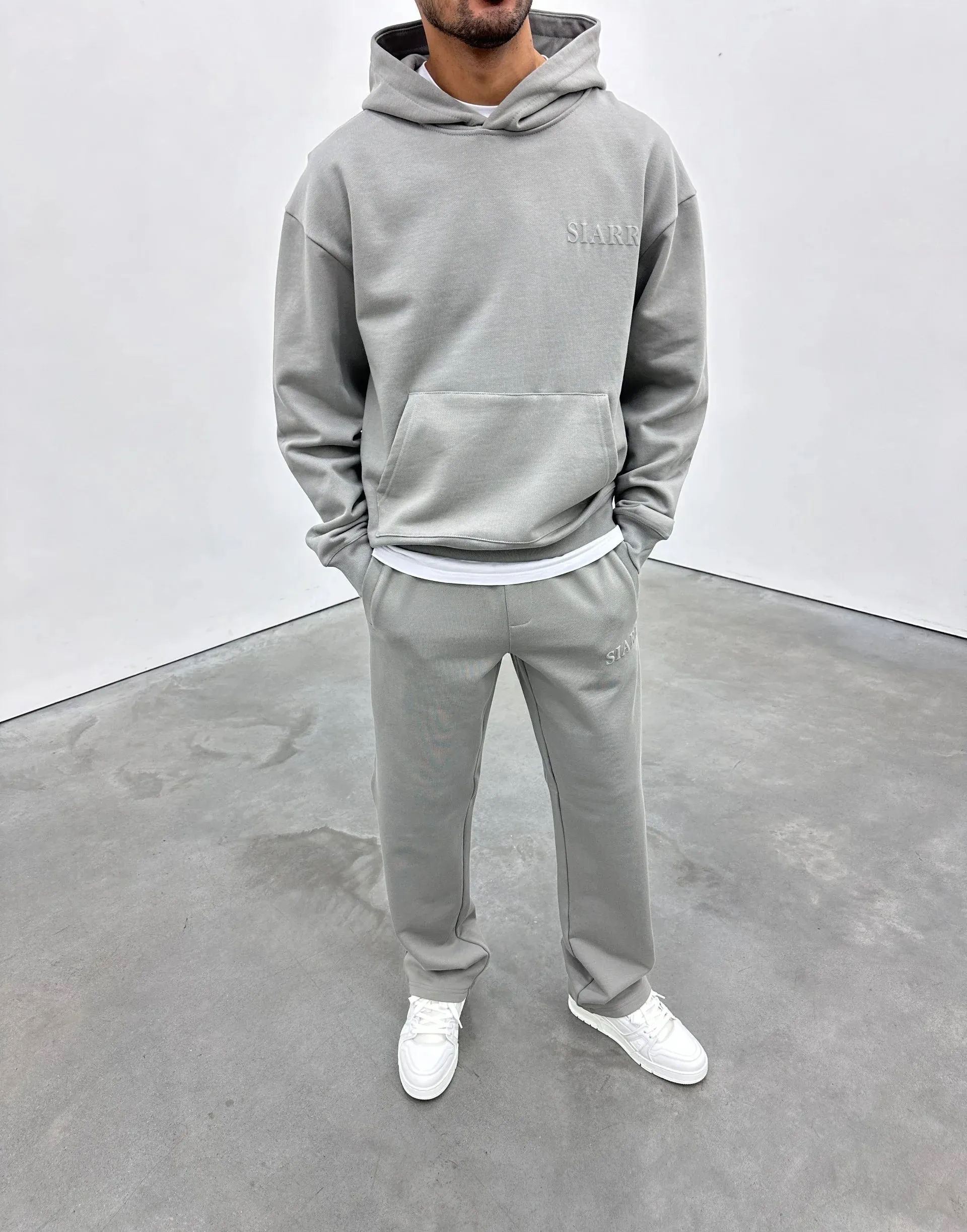 SIARR Puff Hoodie Dove Grey