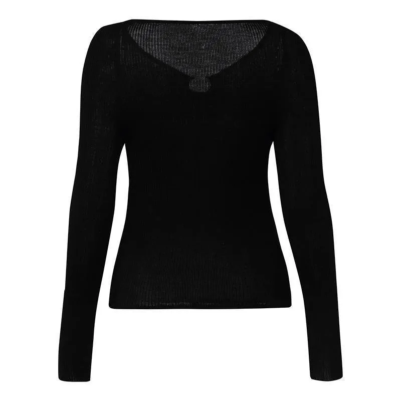 Silk Woolen Knit Top