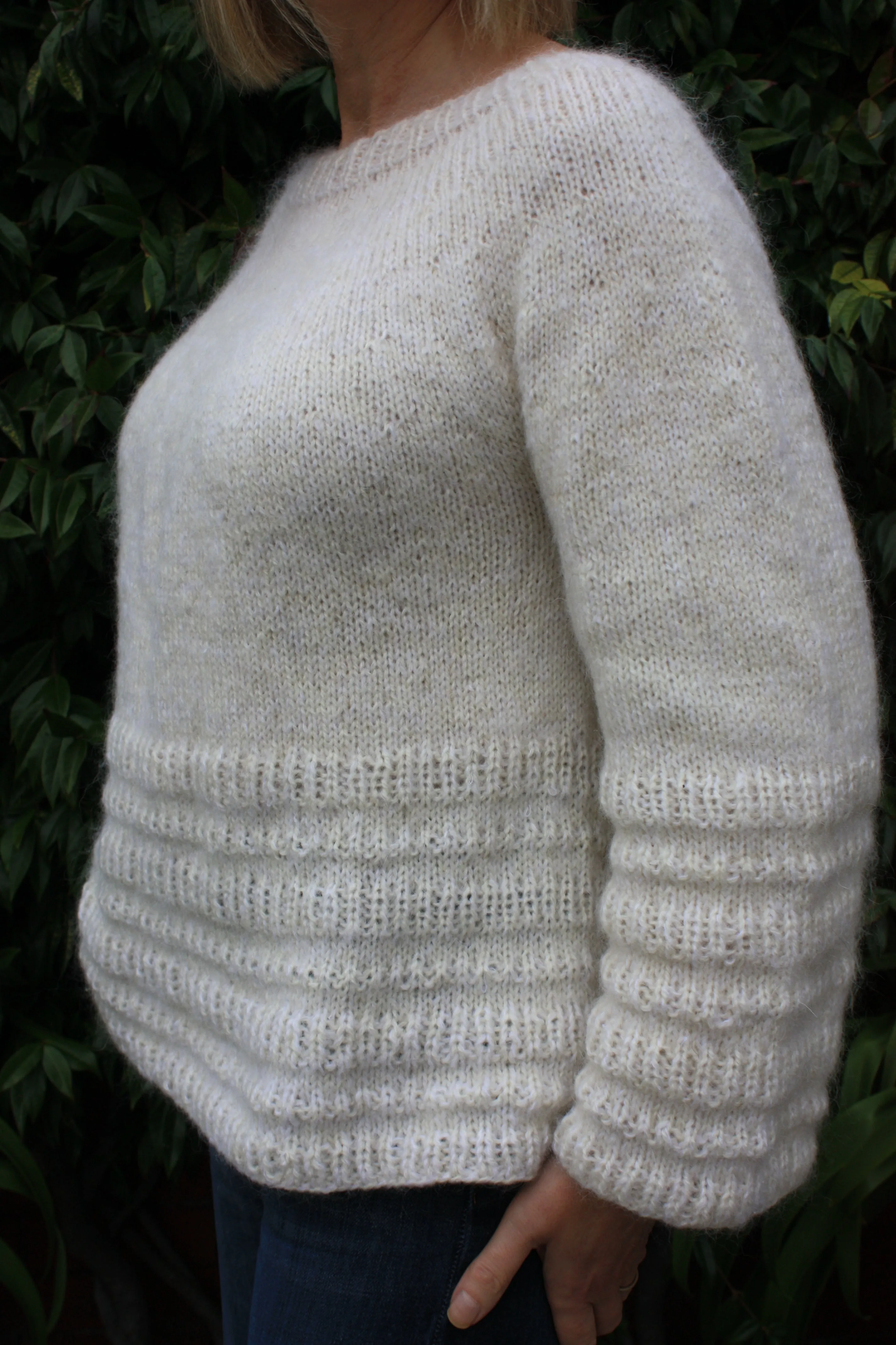 Skaftafell Sweater - Easy seamless top down sweater knitting pattern