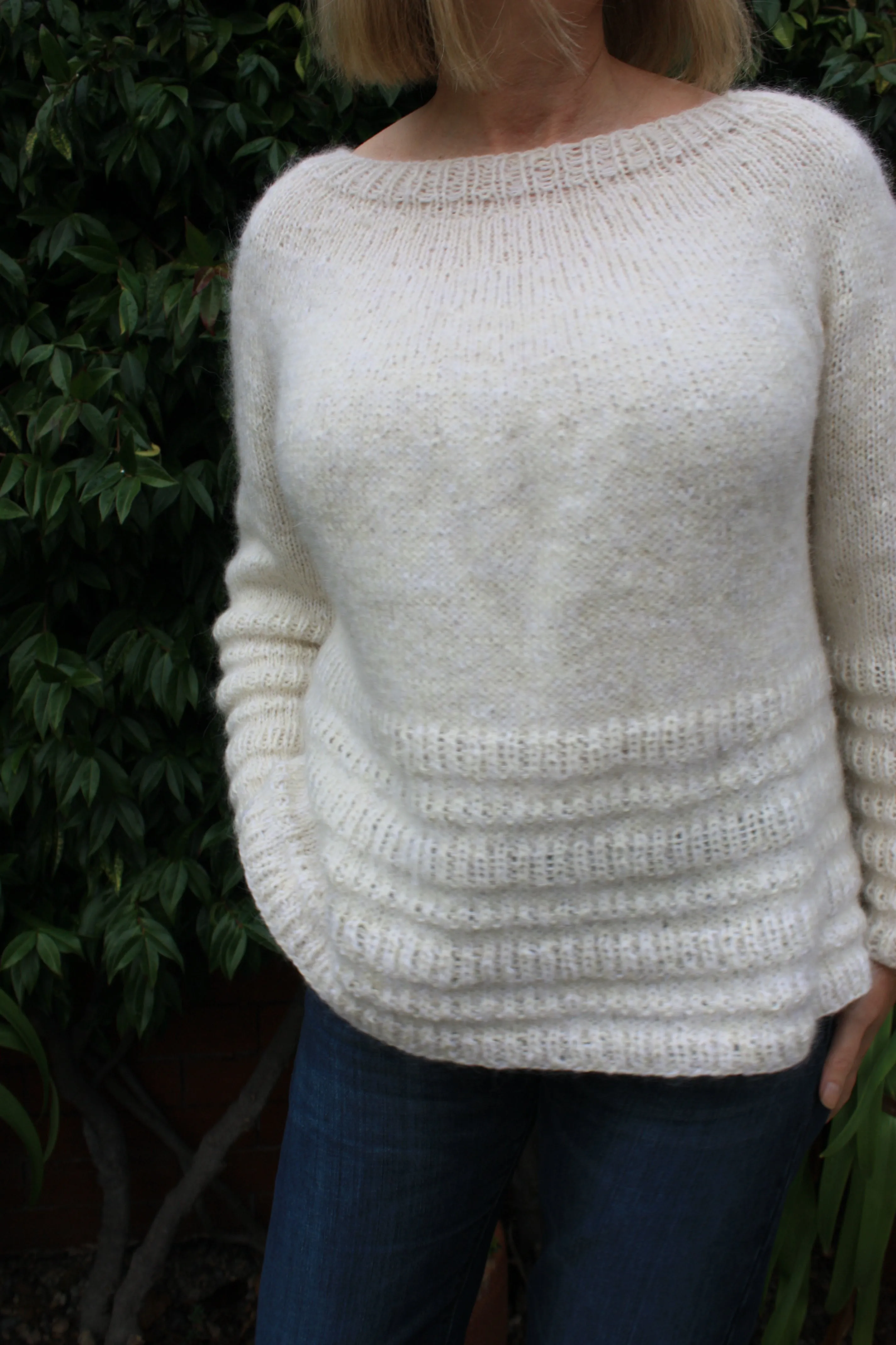 Skaftafell Sweater - Easy seamless top down sweater knitting pattern