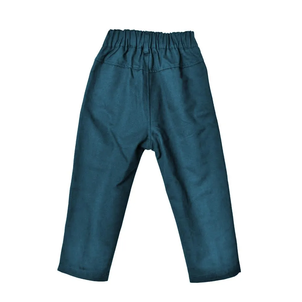 Slim Fit Ankle Pants, Deep Teal