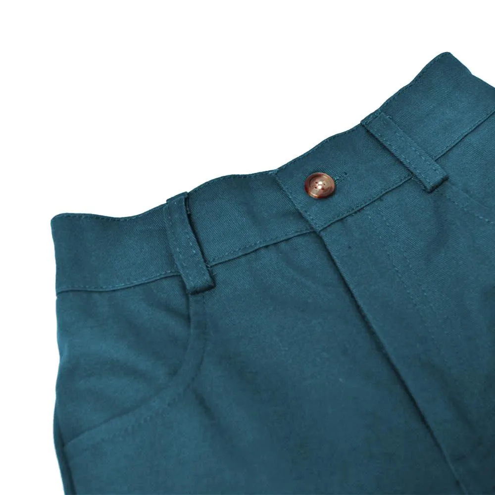 Slim Fit Ankle Pants, Deep Teal