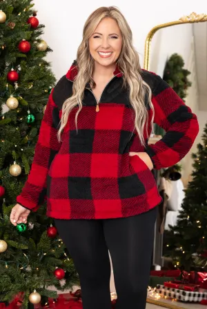 Snuggled Close Pullover, Buffalo Plaid