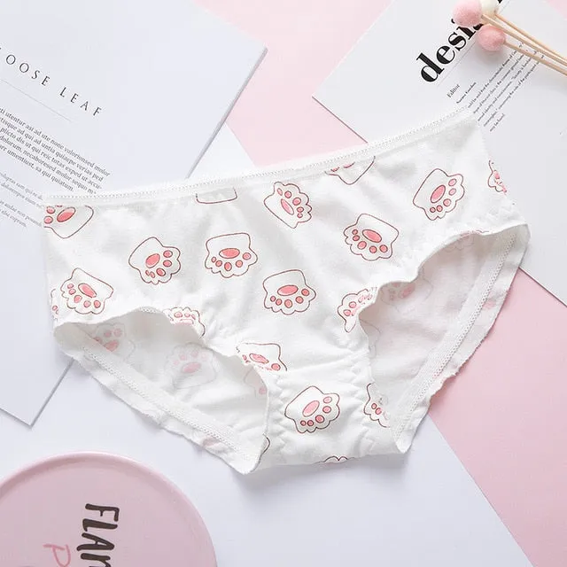 SP&CITY Cute Cartoon Fruit Cotton Girls Underwear Soft Breathable Animal Print Seamless Panties Women Strawberry Briefs Lingerie