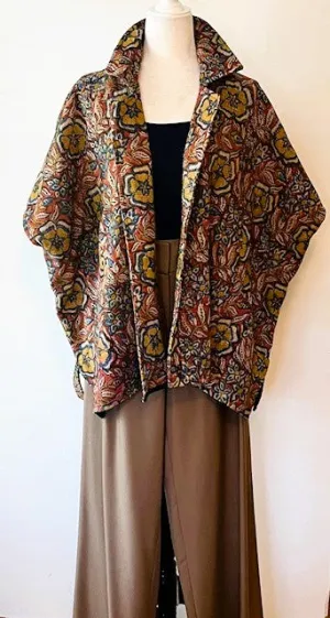 Specialty Collection: Embroidered Short Jacket Fully Reversible. (Taupe)