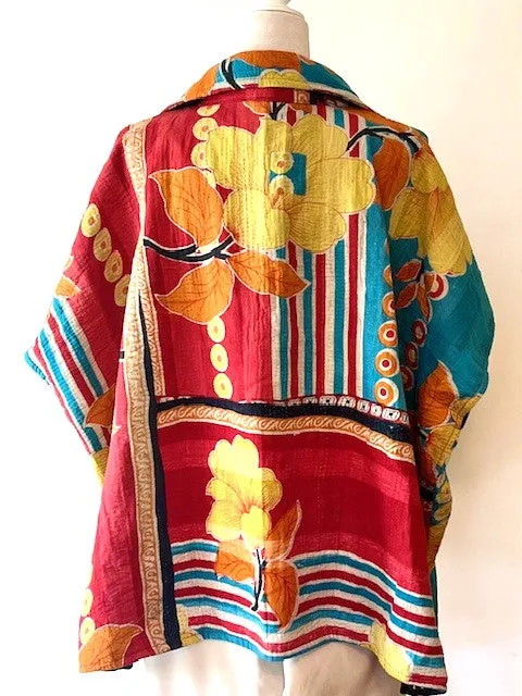 Specialty Collection: Hand Embroidered Short Jacket Fully Reversible. A Stand-out.