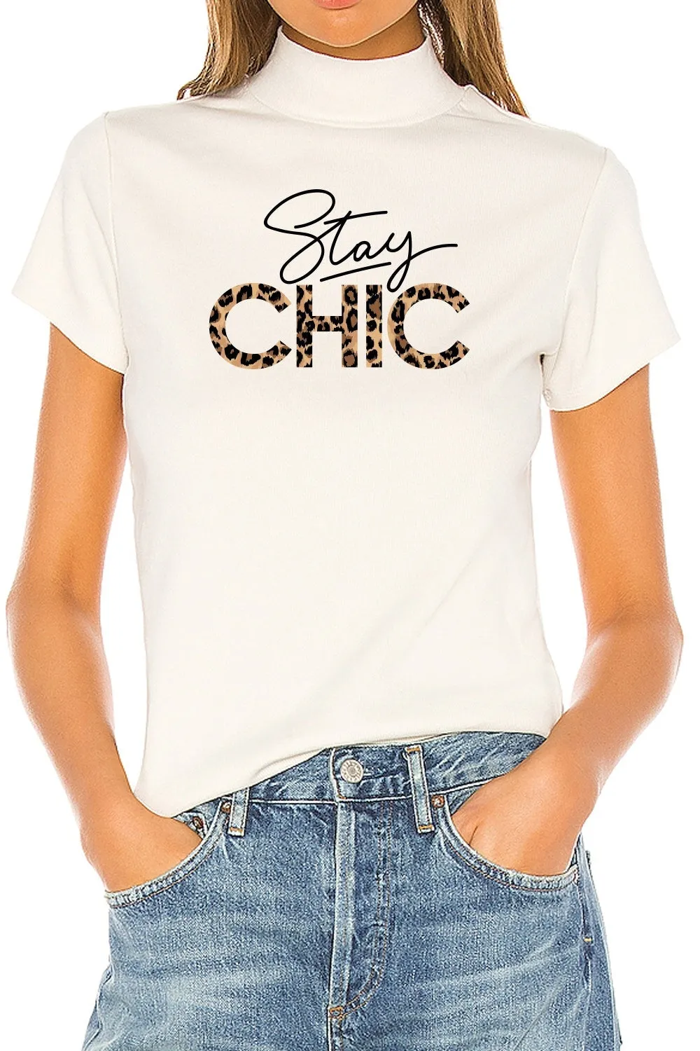 Stay Chic Clu-Ls White Top