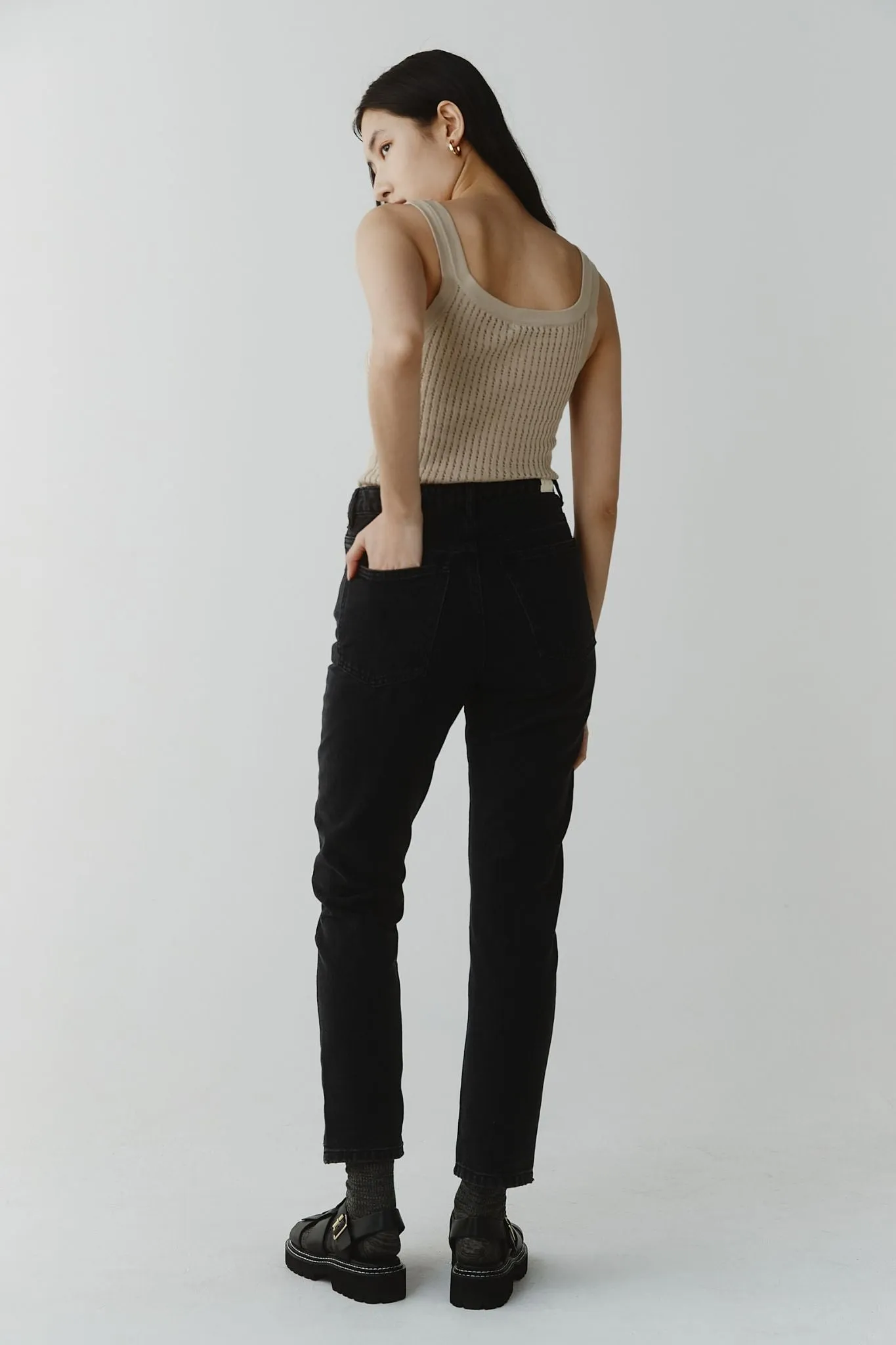 Straight Leg Jean | Black