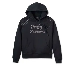 STUDDED OUT PULLOVER HOODIE