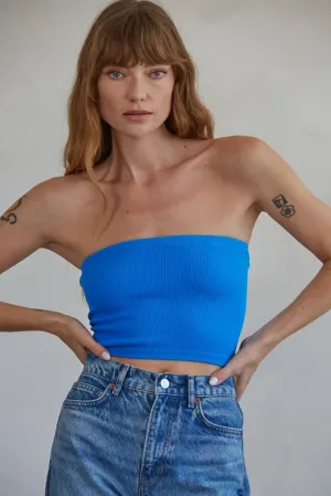 Sun-Kissed Tube Top French Blue