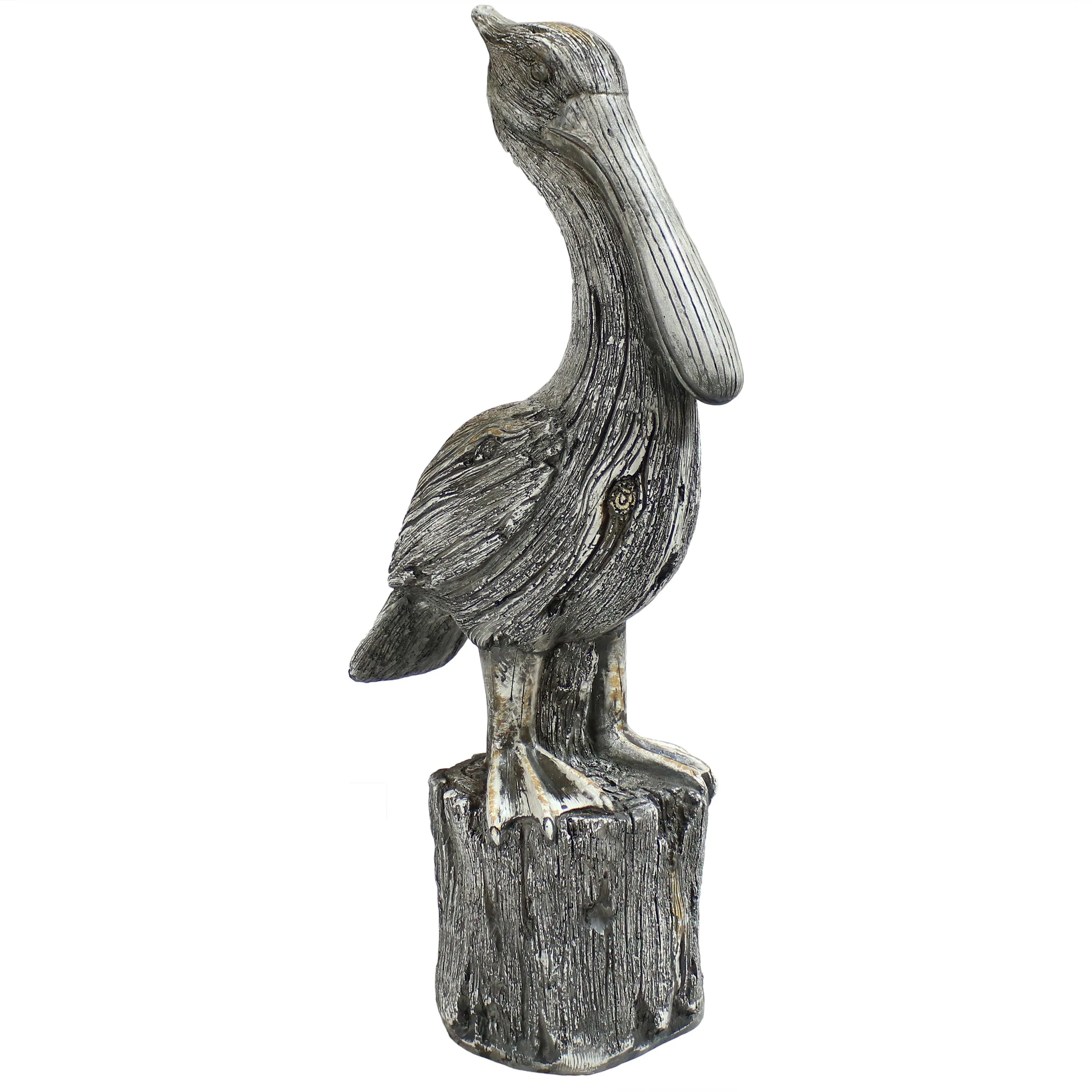 Sunnydaze Pelican's Perch Outdoor Garden Statue - 22"