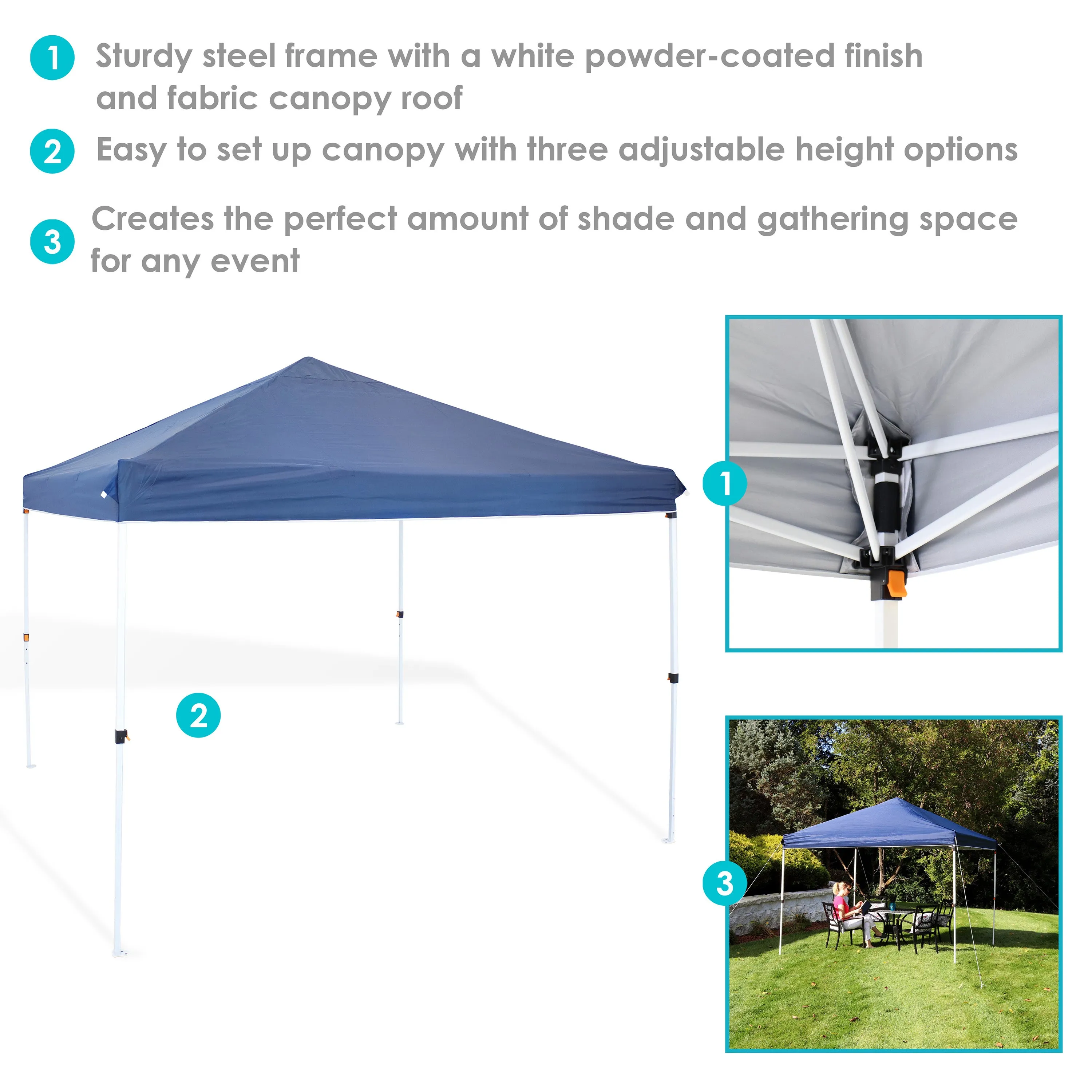 Sunnydaze Standard Pop-Up Canopy with Carry Bag