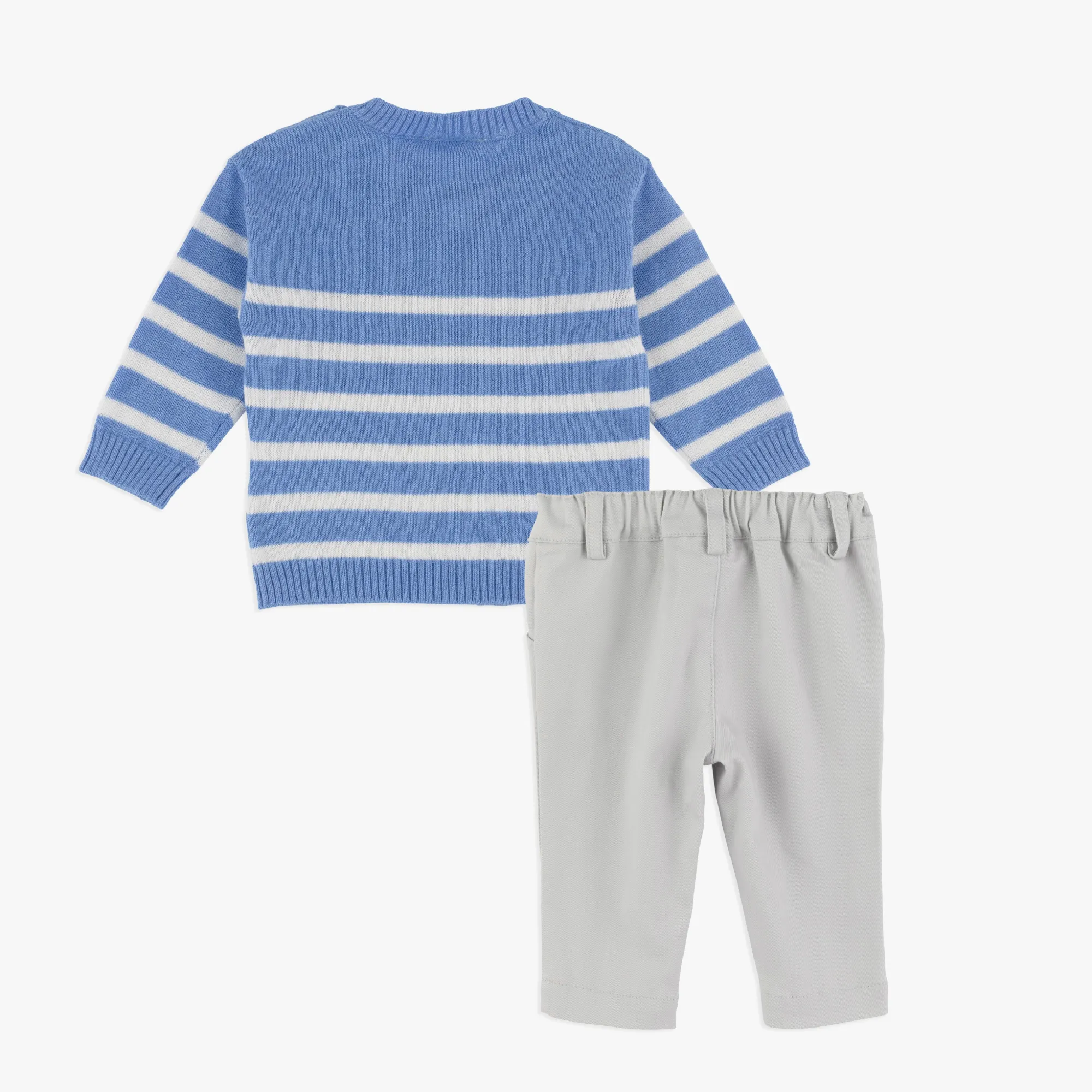 Sweater Top & Woven Pant Set