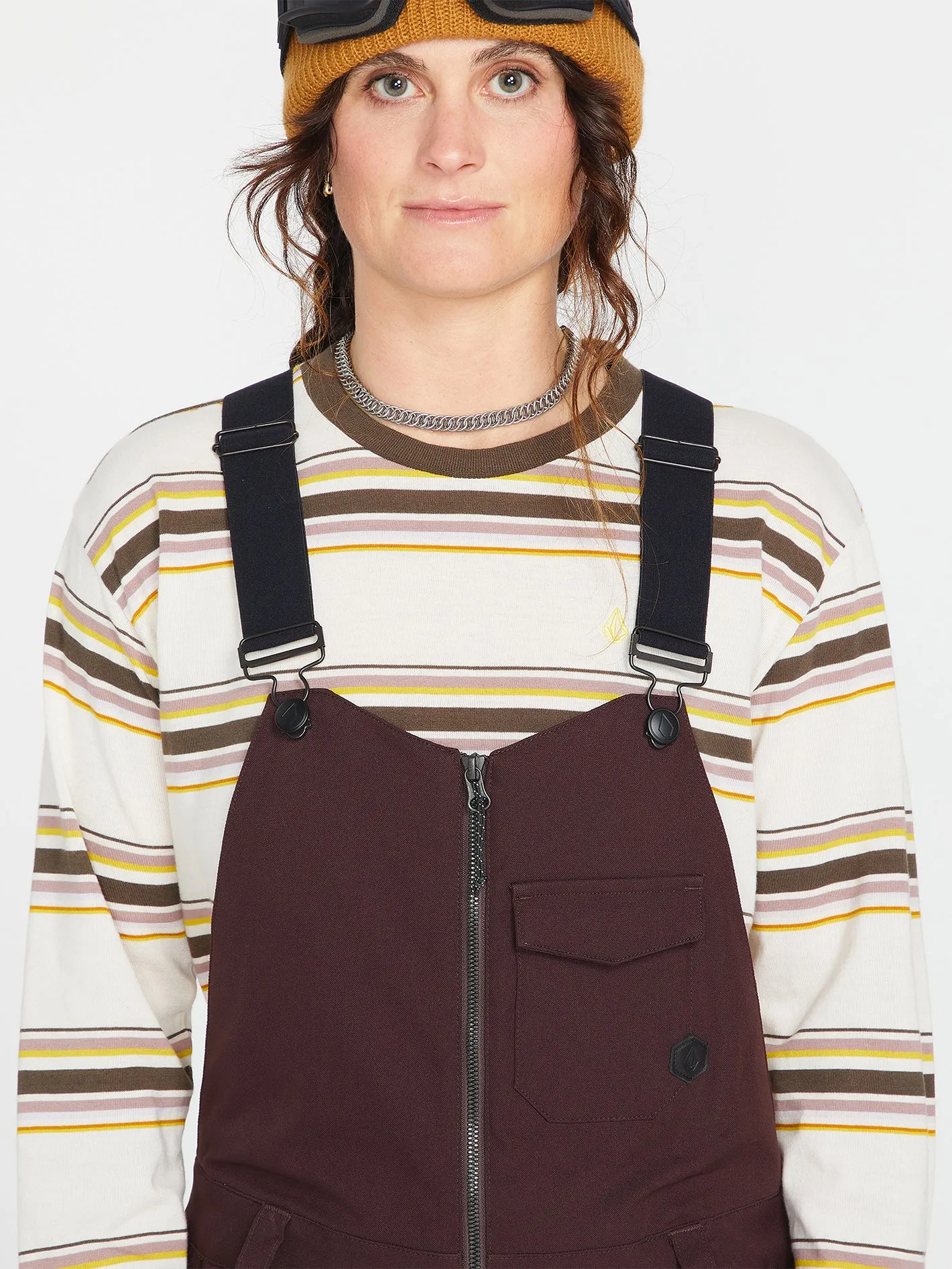 Swift Bib Overall - Black Plum