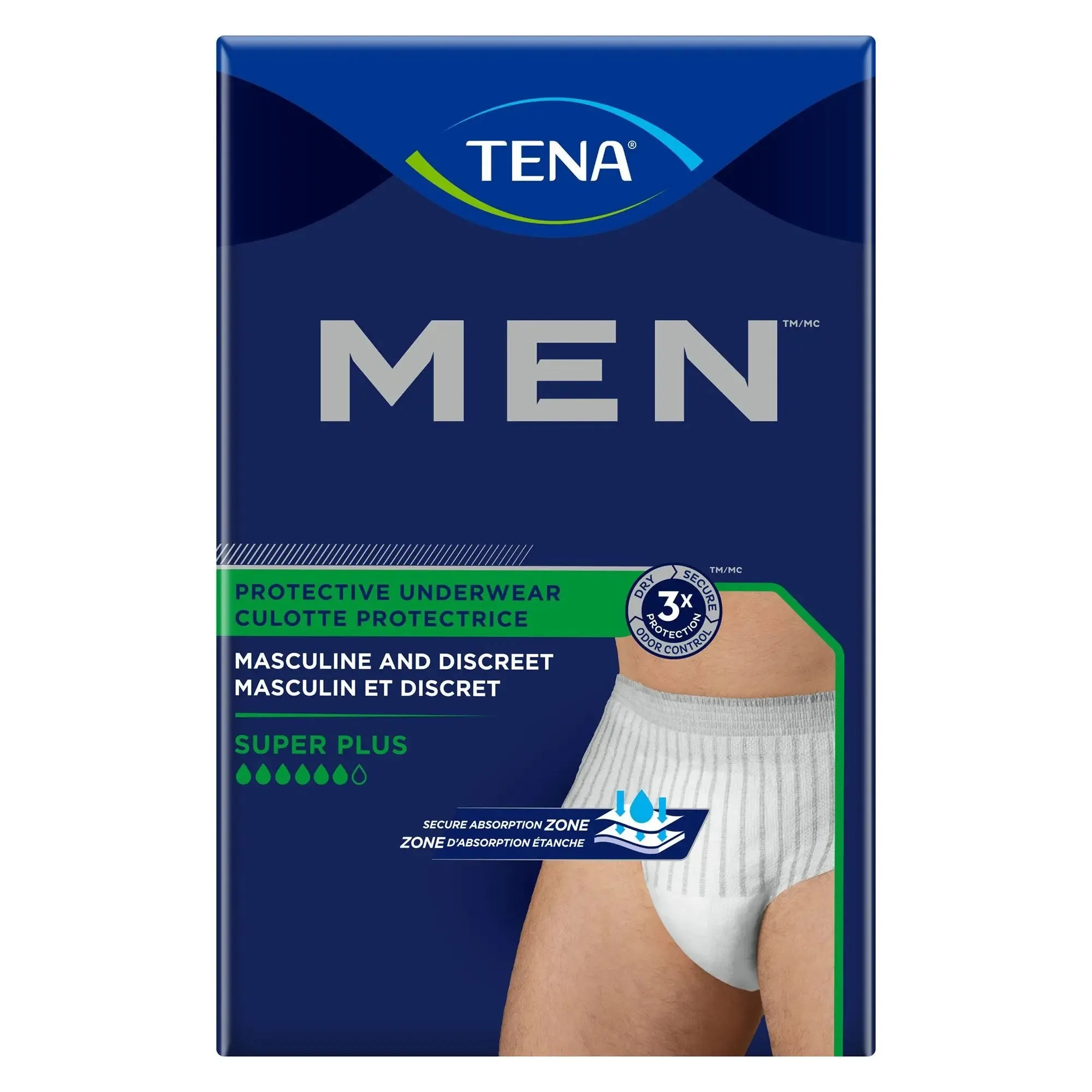 Tena® Men™ Super Plus Absorbent Underwear, Large/X-Large