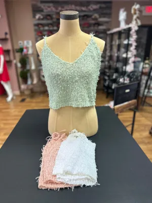 Textured Knit Tank Top