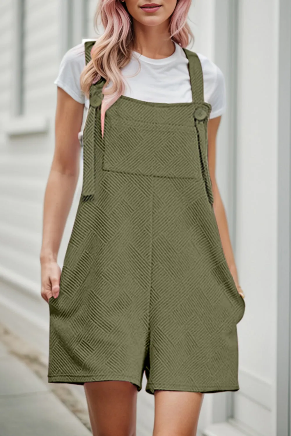 Textured Overall with Pockets