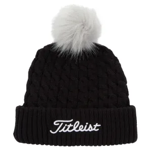 Titleist Cable Knit Pom Pom Golf Beanie 2023