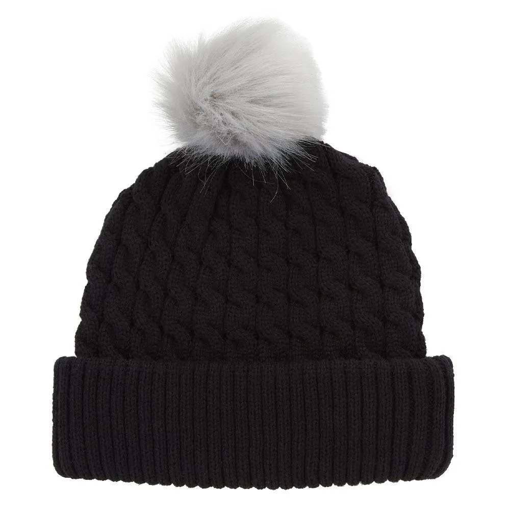 Titleist Cable Knit Pom Pom Golf Beanie 2023