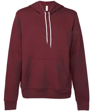 Unisex polycotton fleece pullover hoodie | Maroon