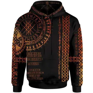 Viking Runes Pullover Hoodie