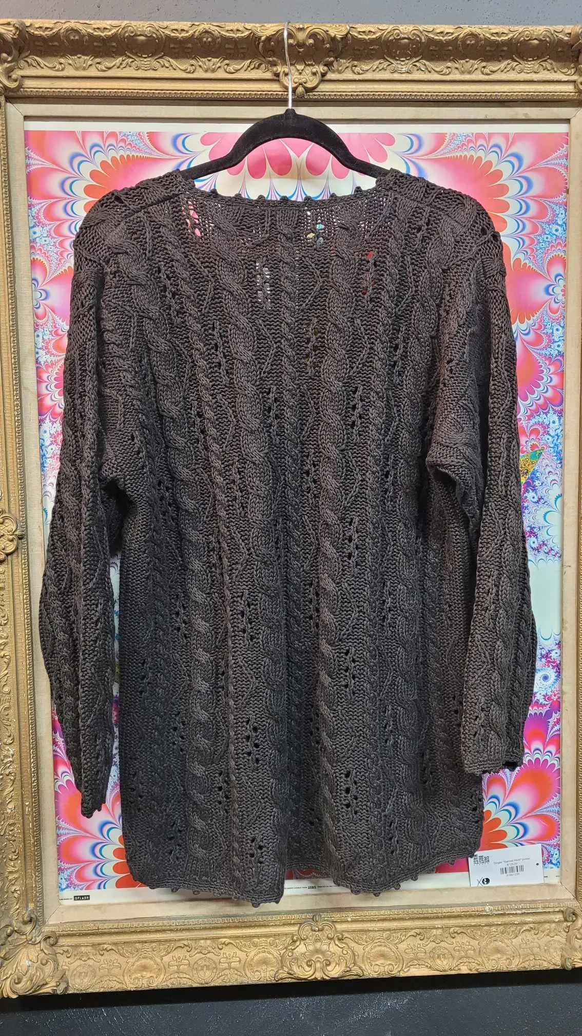 Vintage 80's Black V-Neck Sweater