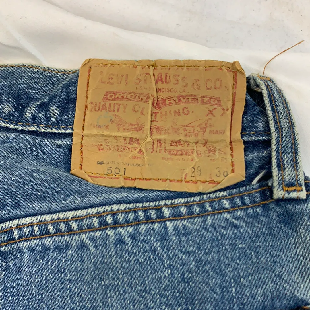 Vintage Levi’s denim 501 pants - 28in