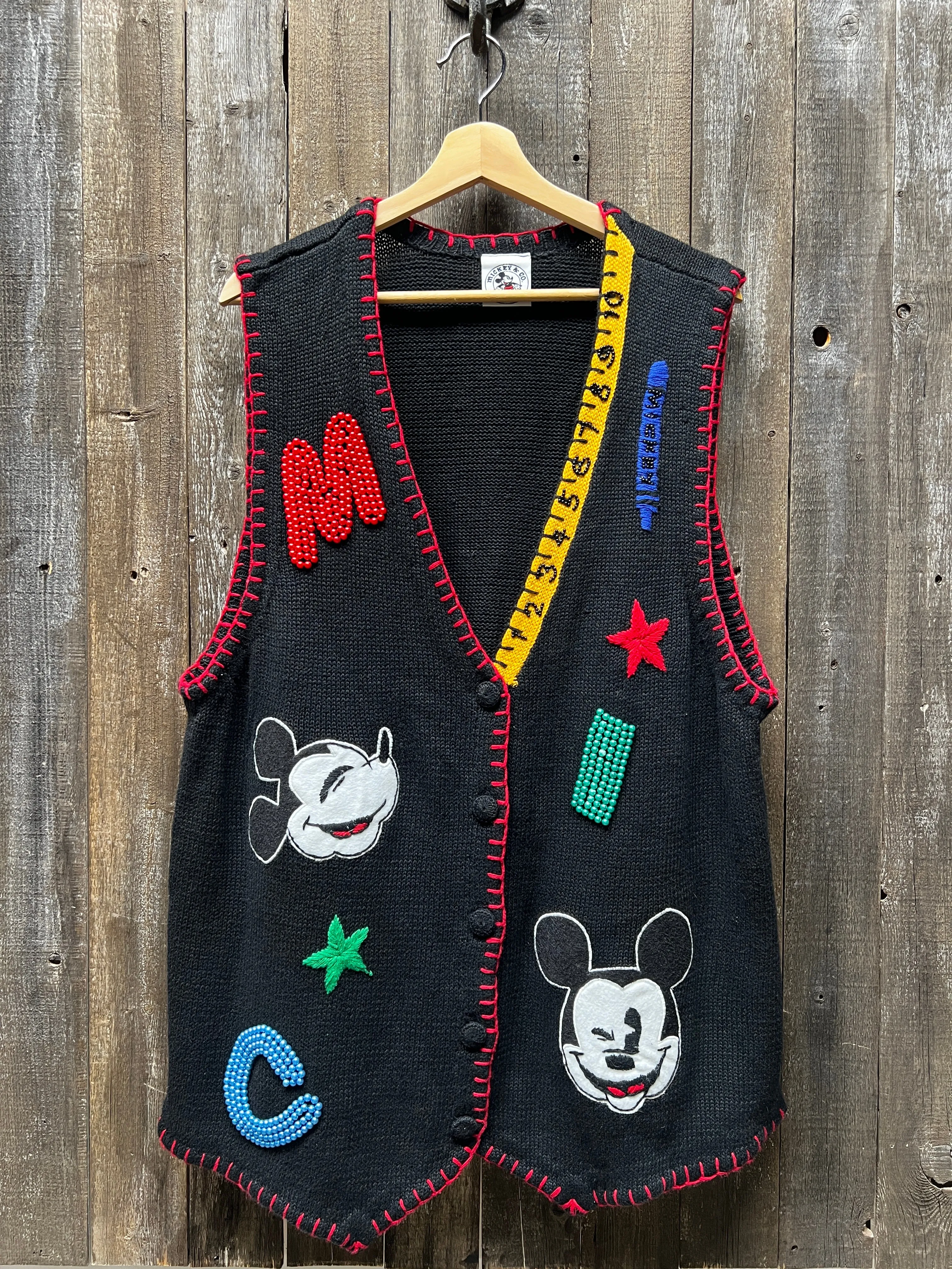 Vintage Mickey Sweater Vest-OS