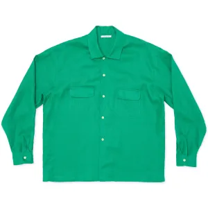 Warrick Shirt - Kelly Green Linen/Rayon