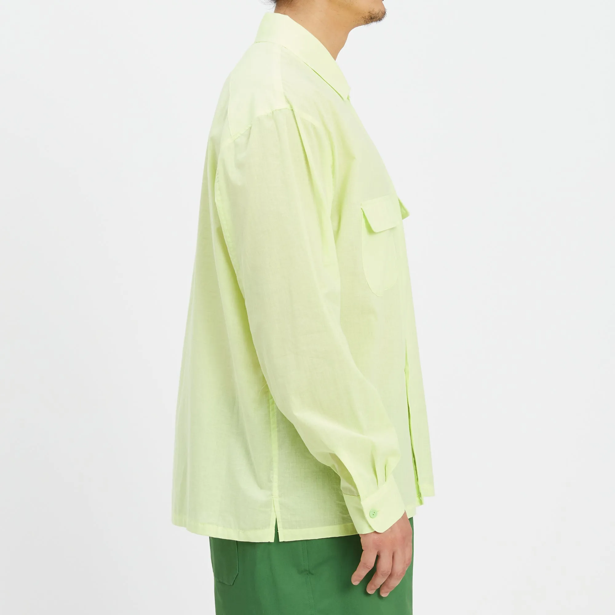 Warrick Shirt - Lime Translucent Cotton