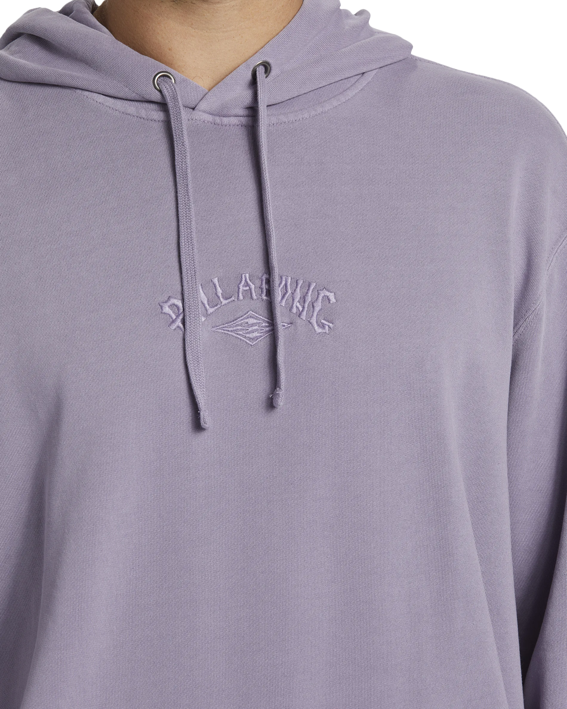 Wave Washed Hoodie in Purple Ash