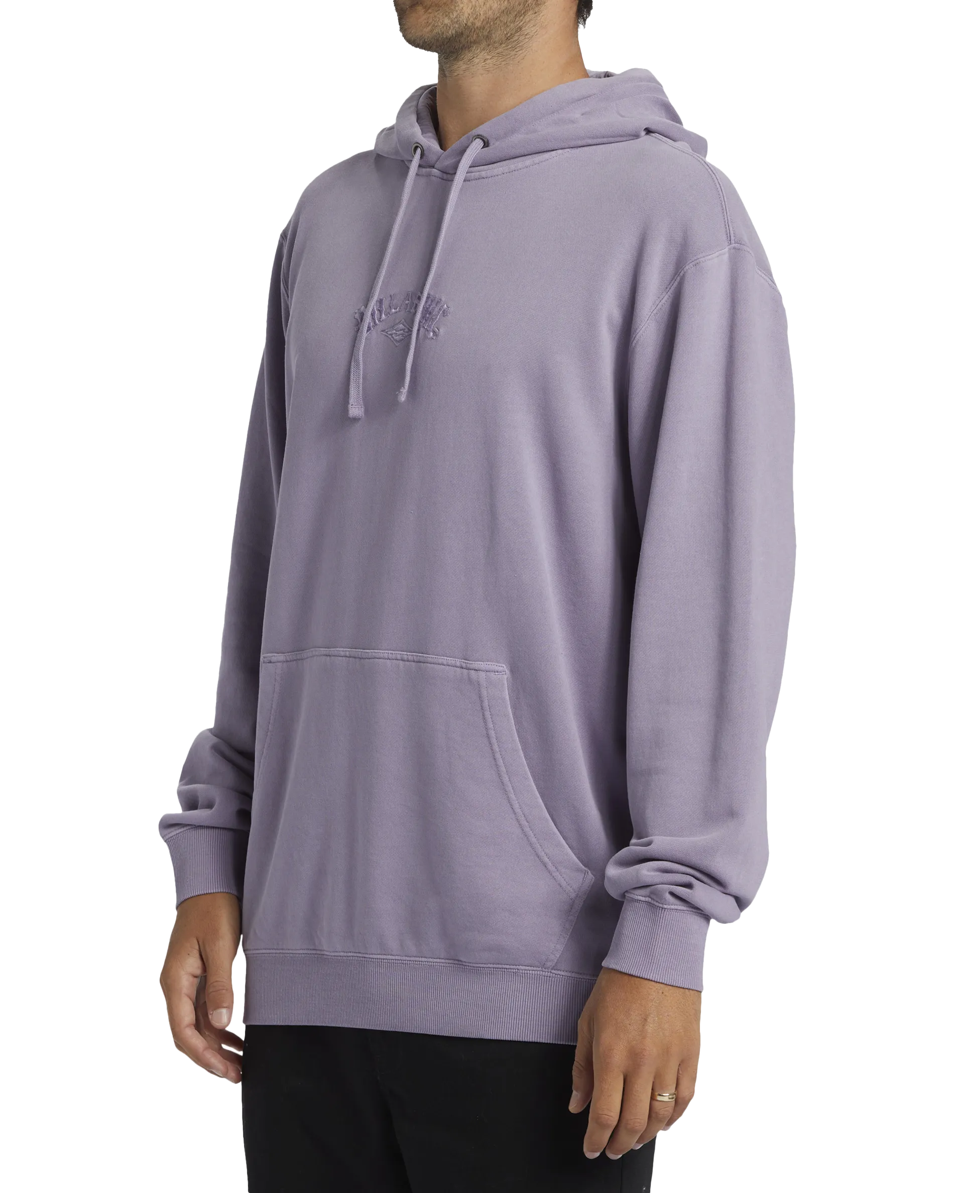 Wave Washed Hoodie in Purple Ash