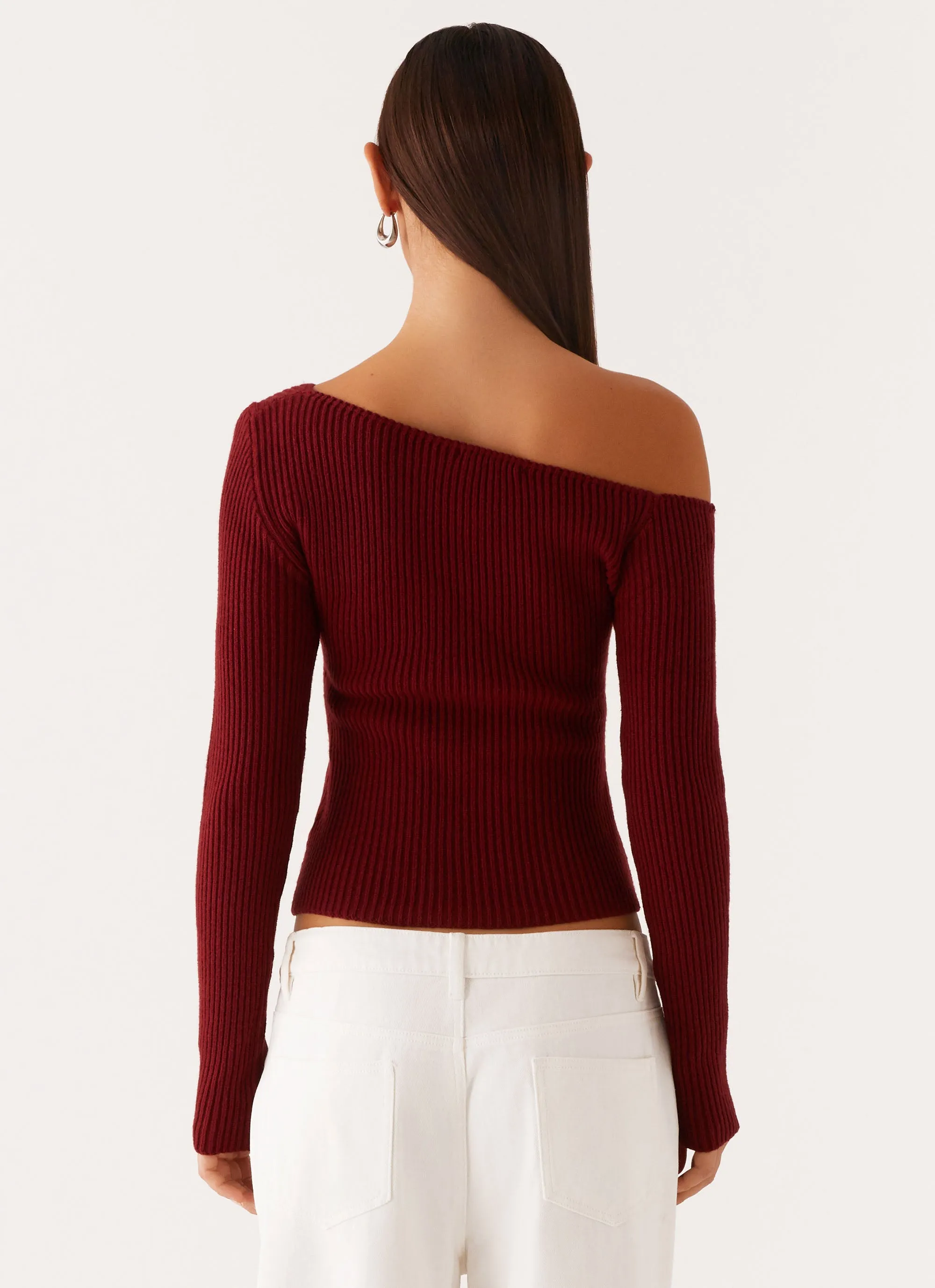 Waverly Knit Top - Maroon