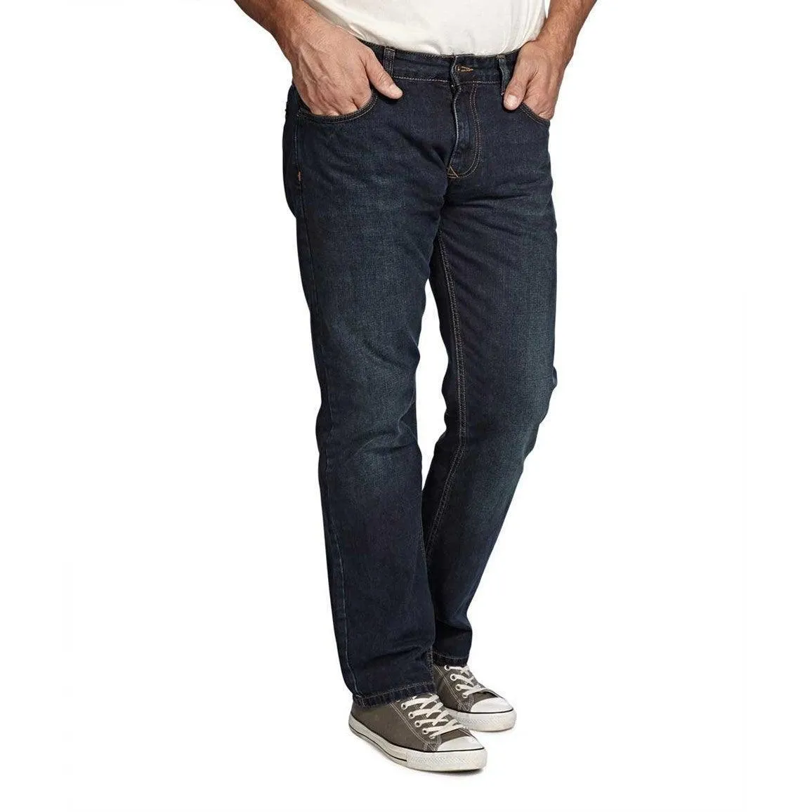 Weird Fish Matrix Classic Denim Jeans Dark Blue