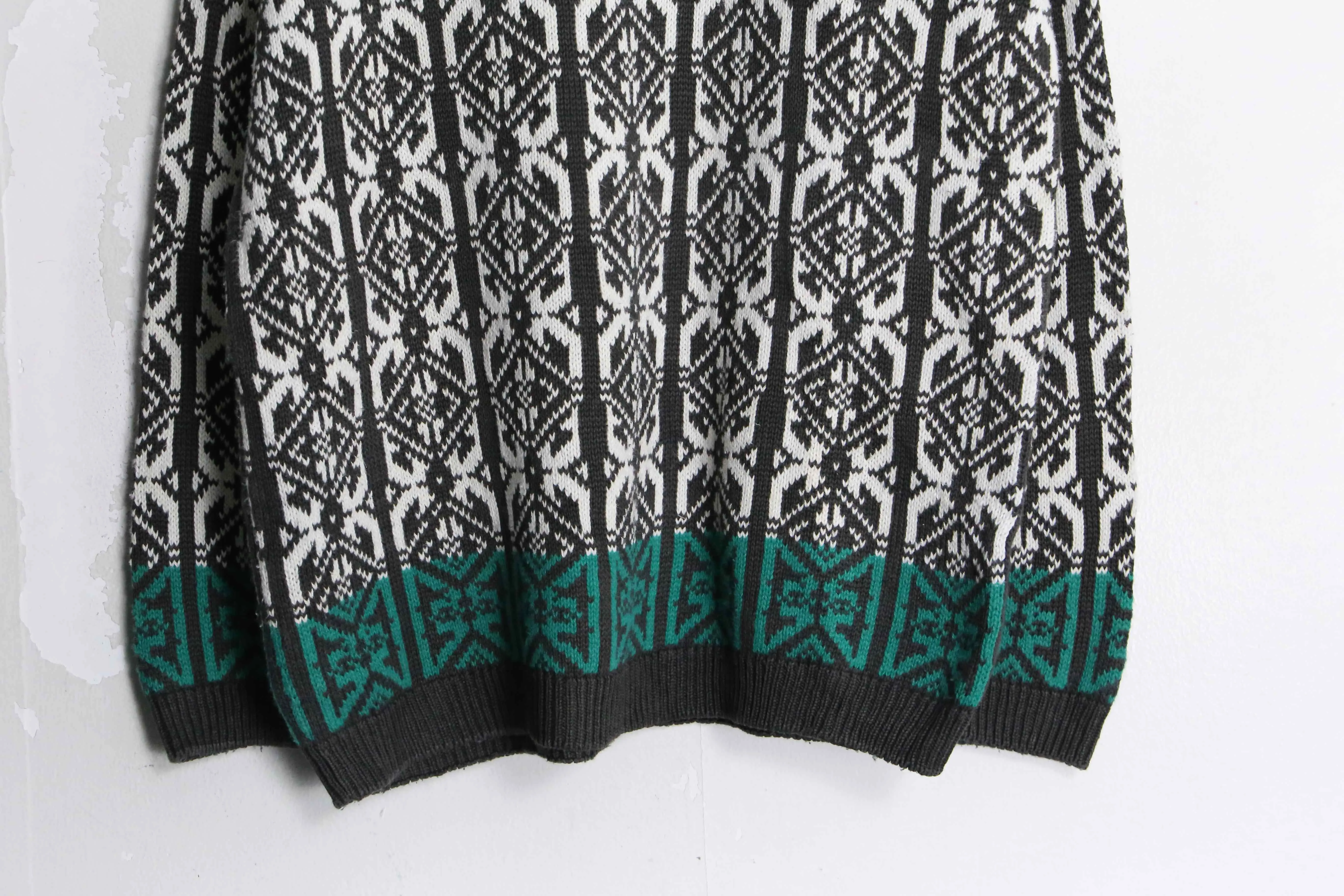 whole pattern ramie cotton knit