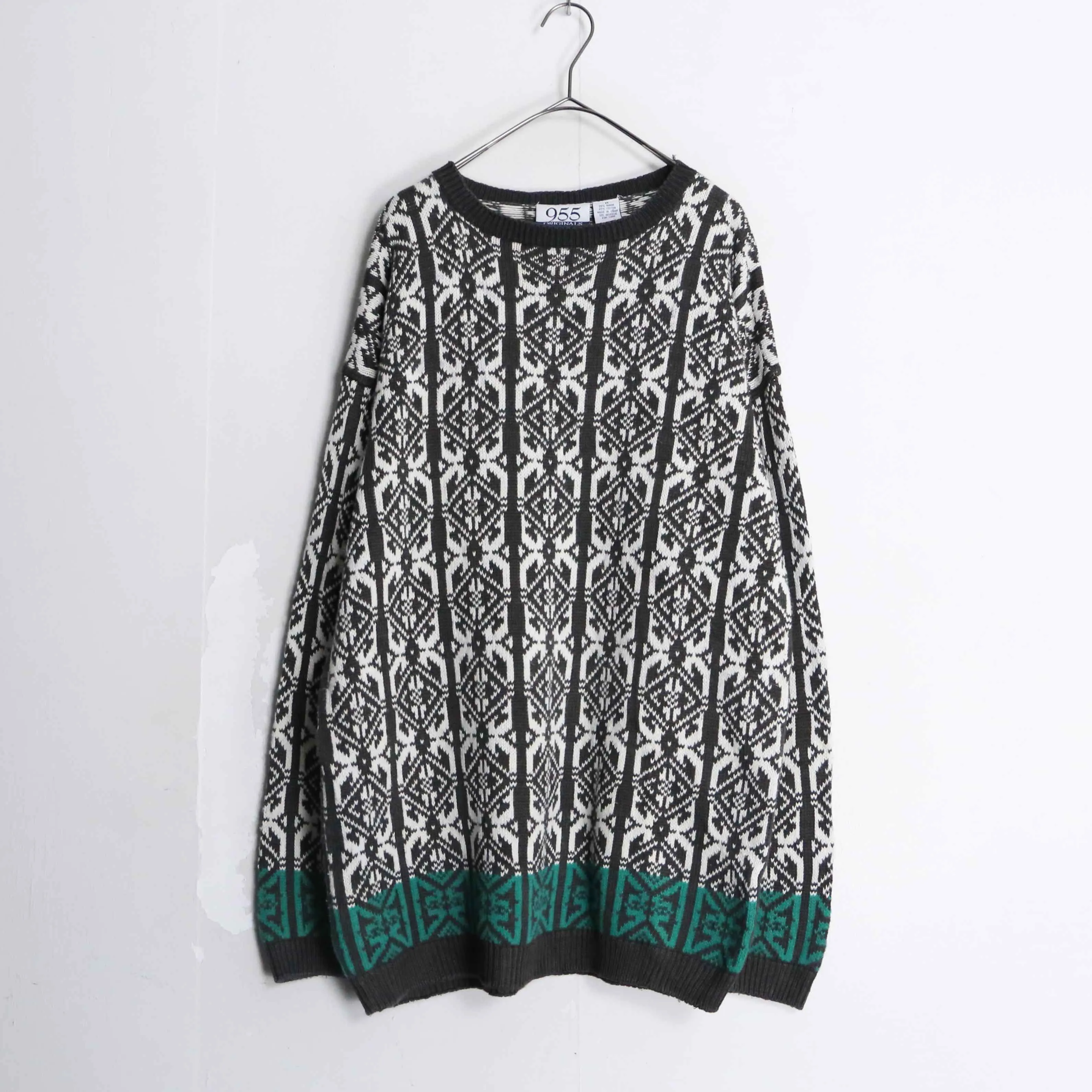 whole pattern ramie cotton knit