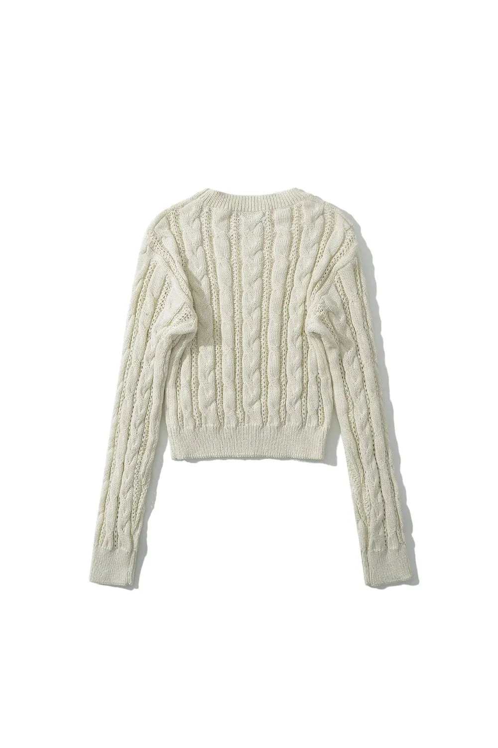 'Willy' Cable Knit Round Neck Pullover Sweater (4 Color)