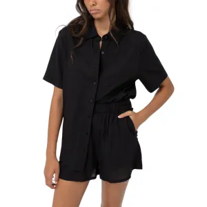 Womens Classic Lounge Shirt Black