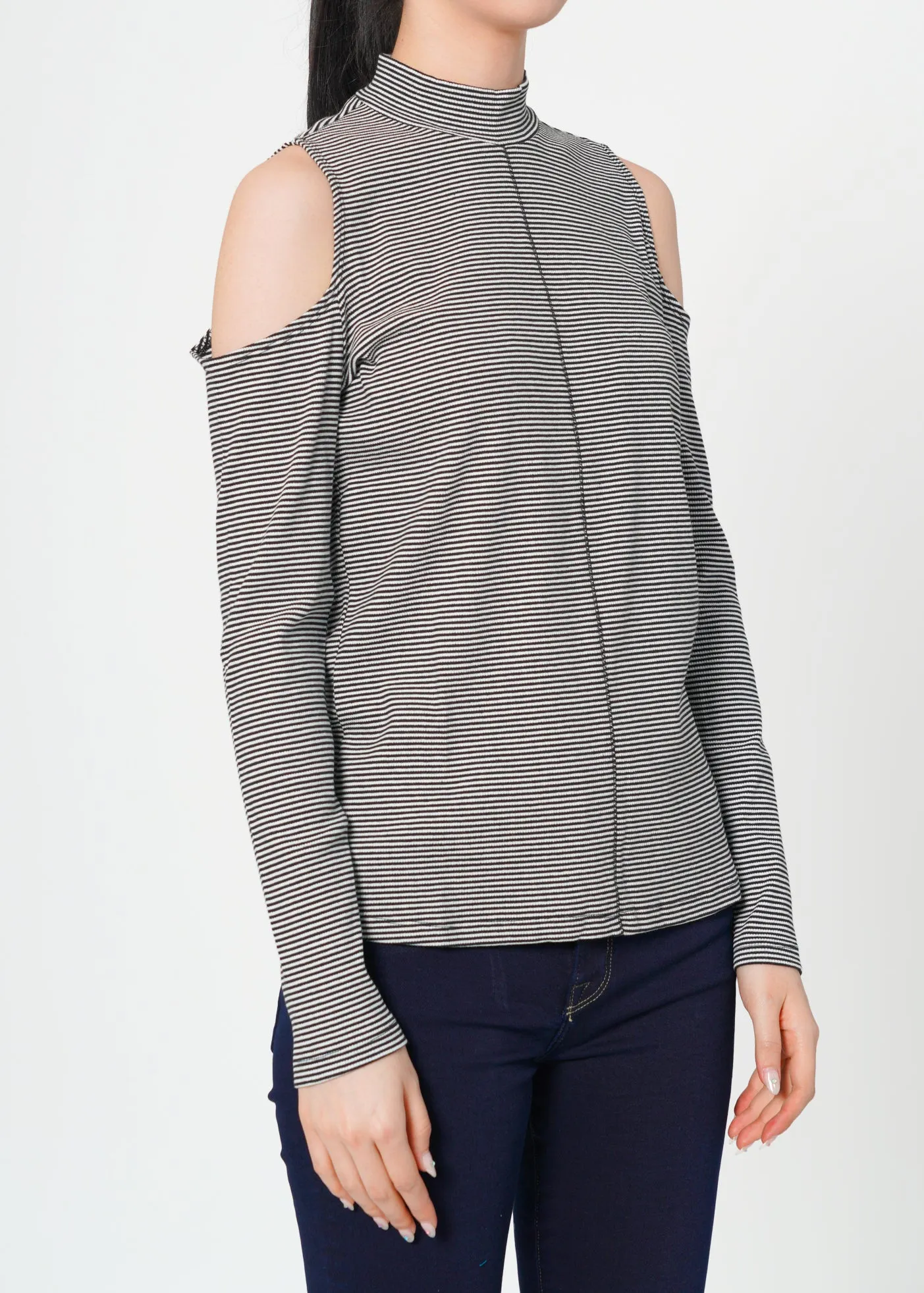 Women's Cold Shoulder Knit Top