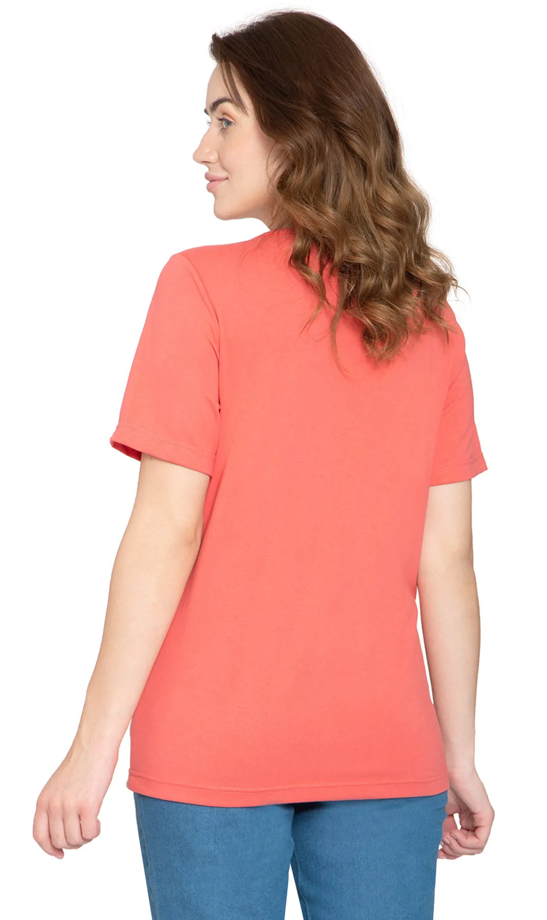 Women's Short Sleeve Crew Neck Knit Tee